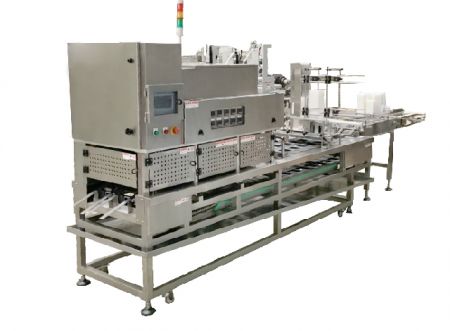 Continuous boxed tofu sealing machine - Box sealing machine, Packaging machinery and equipment, Packing Machine, Professional sealing machine, Sealing Machine, tofu packaging, tofu packaging machine, food equipment, Packaging equipment, Packaging machinery